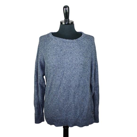 Brixton Sweater Blue Pullover Raglan Sleeves Grandpa Grunge Classic L - Picture 1 of 4